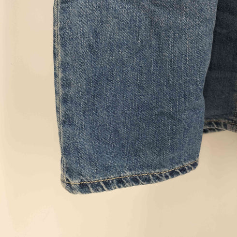 ザラ ZARA デニムジッパーデニム長袖ワンピース レディース import:S
