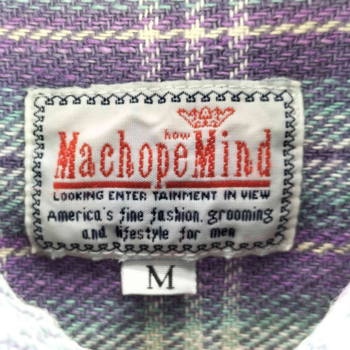 MACHOPE MIND チェック柄 ネルシャツ メンズ JPN:M
