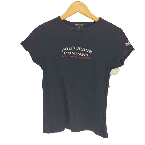 ポロジーンズカンパニーラルフローレン POLO JEANS COMPANY RALPH LAUREN フロッキープリントチビTシャツ レディース JPN:S