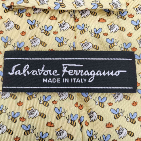 サルヴァトーレフェラガモ Salvatore Ferragamo シルク 総柄 ネクタイ メンズ ONE SIZE