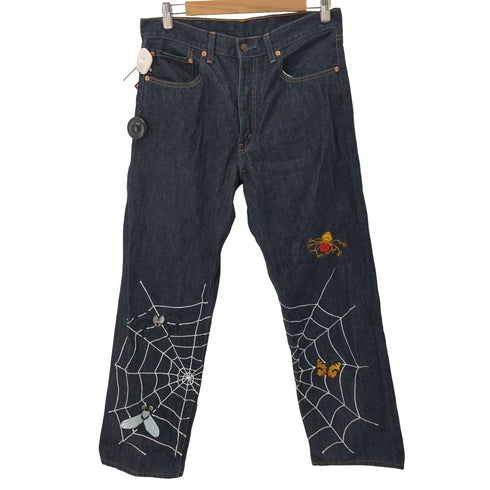 リーバイス Levis リメイク刺繍 デニムパンツ メンズ 34/34;P@U+