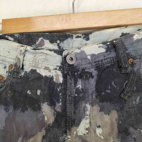 ディーゼル DIESEL ペイント加工ワイドパンツ メンズ US:32-33