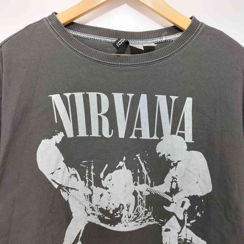 エイチアンドエム H&M バンドコラボ S/S バンドプリントクルーネックTシャツ メンズ import:M