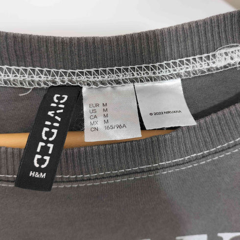 エイチアンドエム H&M バンドコラボ S/S バンドプリントクルーネックTシャツ メンズ import:M