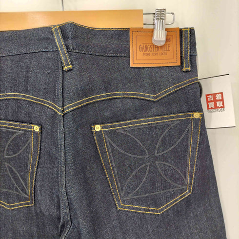 ギャングスタビル GANGSTERVILLE THUG DENIM IRON CROSS メンズ JPN:M