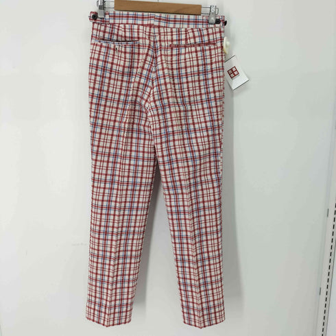 ダーバン DURBAN シアサッカーチェックパンツ メンズ 74