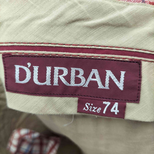 ダーバン DURBAN シアサッカーチェックパンツ メンズ 74
