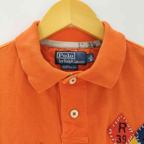 ポロバイラルフローレン Polo by RALPH LAUREN 90S ステンシル 鹿の子ポロシャツ メンズ JPN:M