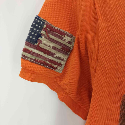 ポロバイラルフローレン Polo by RALPH LAUREN 90S ステンシル 鹿の子ポロシャツ メンズ JPN:M