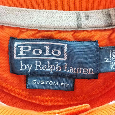ポロバイラルフローレン Polo by RALPH LAUREN 90S ステンシル 鹿の子ポロシャツ メンズ JPN:M