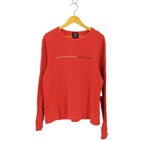 ポロジーンズカンパニーラルフローレン POLO JEANS COMPANY RALPH LAUREN 00S ロゴ刺しゅう サーマルカットソー メンズ JPN:L