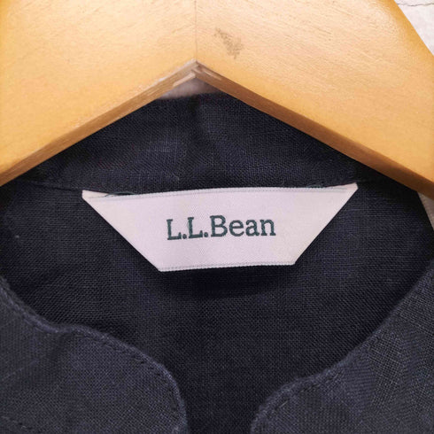 エルエルビーン L.L.Bean リネンプリーツデザインノースリーブシャツワンピース レディース 7
