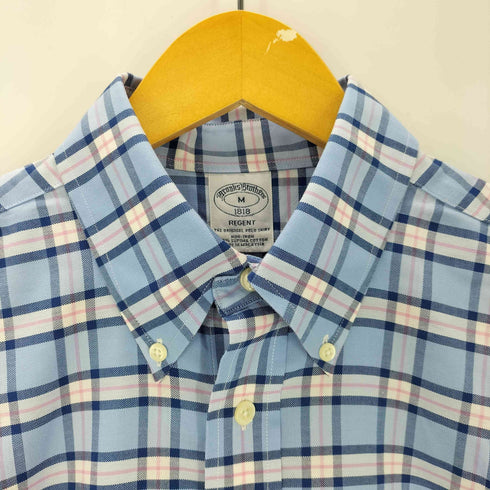 ブルックスブラザーズ BROOKS BROTHERS チェック柄 ボタンダウン 半袖 シャツ メンズ JPN:M