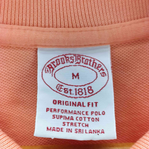 ブルックスブラザーズ BROOKS BROTHERS ロゴ刺しゅう 鹿の子ポロシャツ メンズ JPN:M