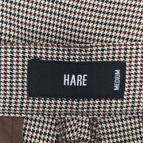 ハレ HARE ガンクラブチェック タックパンツ メンズ JPN:M