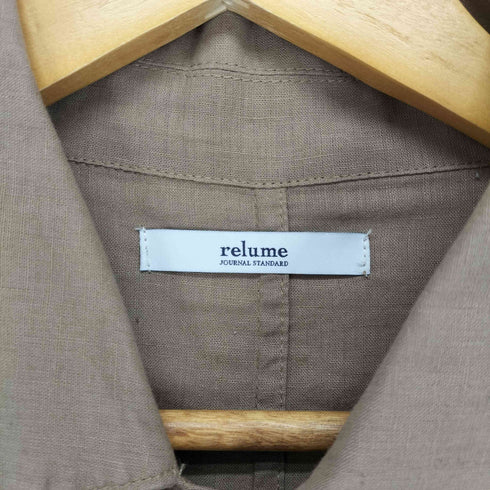 ジャーナルスタンダードレリューム JOURNAL STANDARD relume リネン混マキシシャツワンピース レディース JPN:M