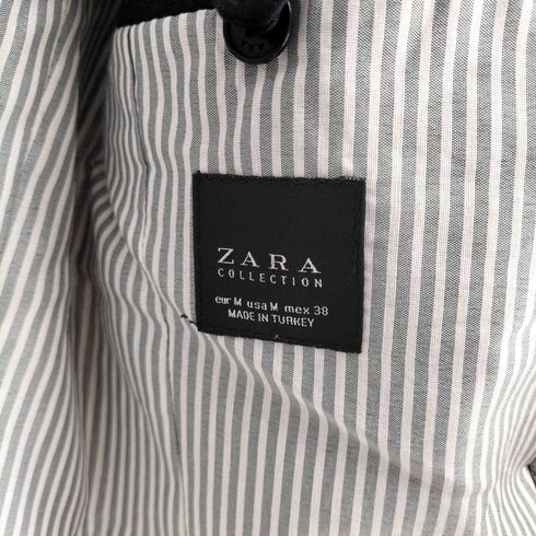 ザラ ZARA エルボーパッチ2Bテーラードジャケット メンズ JPN:M