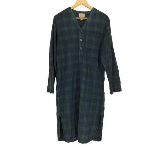 エルエルビーン L.L.Bean サイドスリットチェックシャツマキシワンピース レディース JPN:S