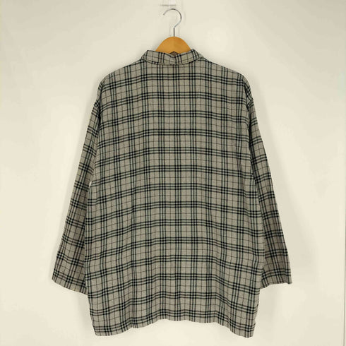バーバリーロンドン BURBERRY LONDON ロゴ刺繍 ノバチェック コットン レギュラーカラーシャツ メンズ import:L