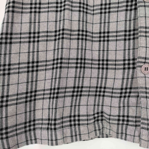 バーバリーロンドン BURBERRY LONDON ロゴ刺繍 ノバチェック コットン レギュラーカラーシャツ メンズ import:L