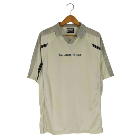 アンブロ UMBRO 90s ロゴ刺繍 サイドテープ ラグラン ゲームシャツ メンズ import:L