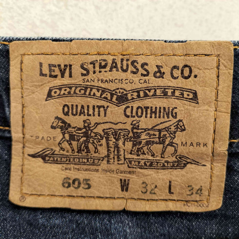 リーバイス Levis 605 ボタン裏P44 99年07月製 オレンジタブ デニムパンツ メンズ W32 L34