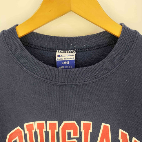チャンピオン Champion 90s BASIC TRAINING USA製 カレッジロゴ クルーネックスウェット メンズ import:L