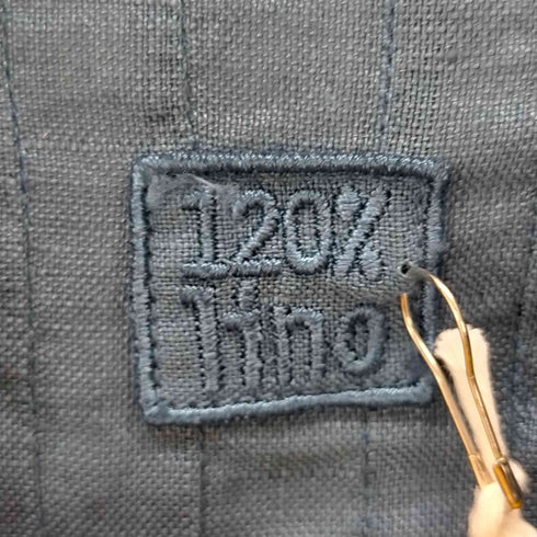 120%lino ピンタック プリーツ リネン ブラウス レディース 40