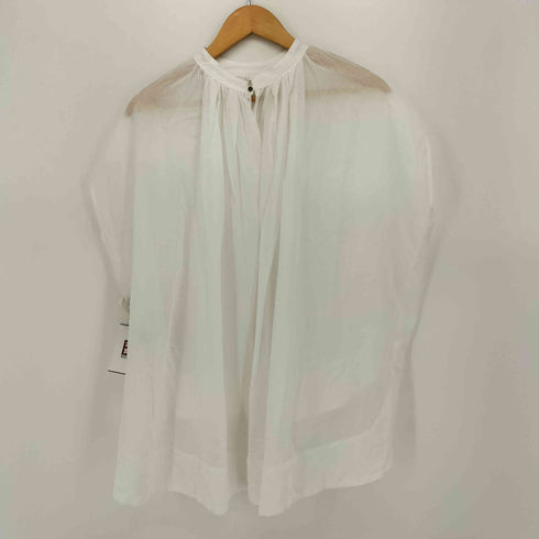ガリャルダガランテ GALLARDAGALANTE BEARDSLEY 24SS コットンシフォンギャザー丸ブラウス レディース FREE