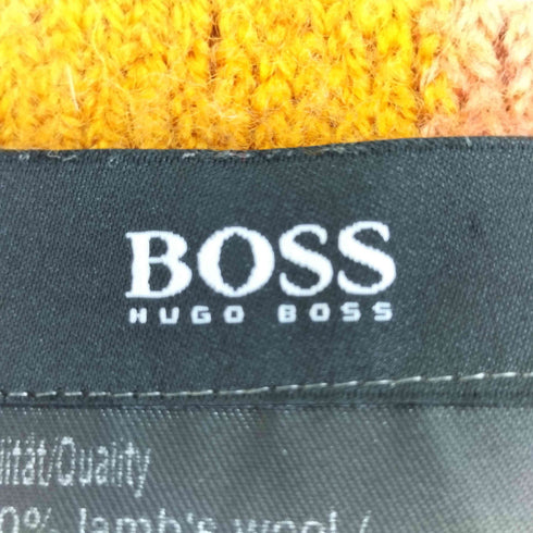 ヒューゴボス HUGO BOSS ロゴ刺繍 マルチカラー マフラー メンズ