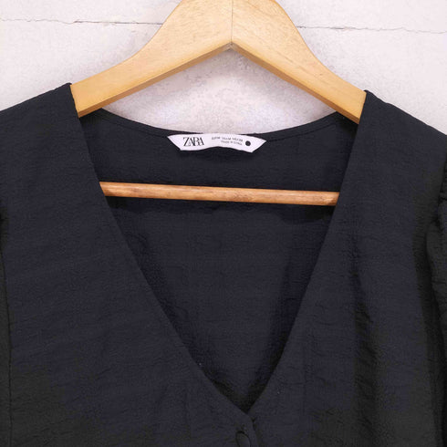 ザラ ZARA パフスリーブ ロングワンピース レディース JPN:M