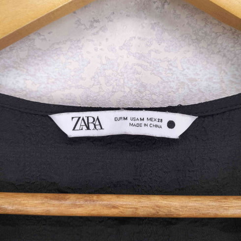 ザラ ZARA パフスリーブ ロングワンピース レディース JPN:M