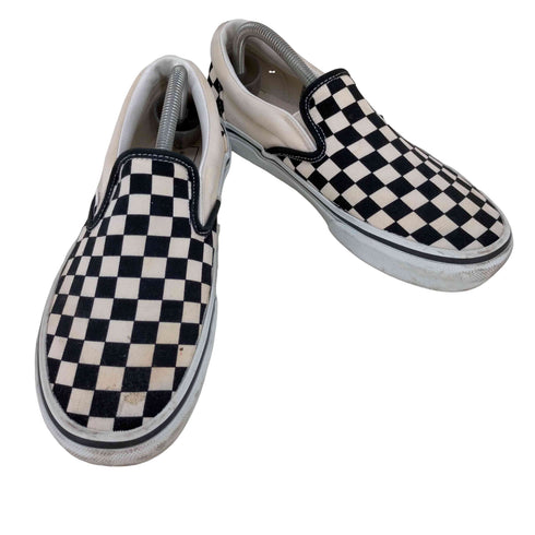 バンズ VANS スリッポン BLK/WHT CHECK メンズ JPN:26.5