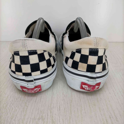 バンズ VANS スリッポン BLK/WHT CHECK メンズ JPN:26.5