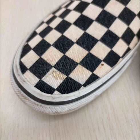 バンズ VANS スリッポン BLK/WHT CHECK メンズ JPN:26.5