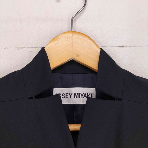イッセイミヤケ ISSEY MIYAKE 03SS 銀タグ マオカラー 4B シングル ウールテーラードジャケット Archive レディース JPN:M