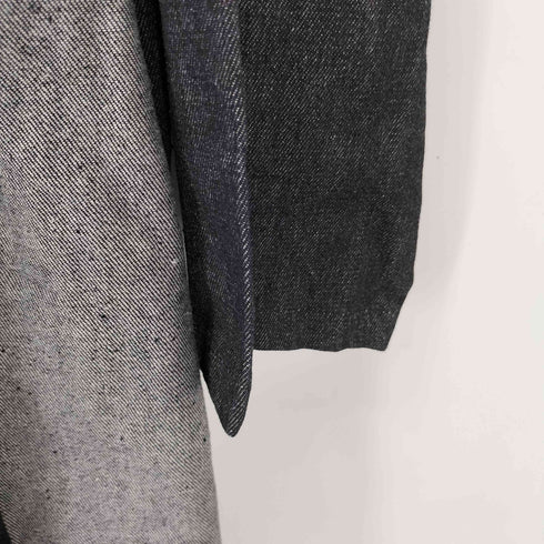 BUYIFAN ブラックデニム ロング ワンピース レディース