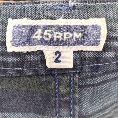 フォーティーファイブアールピーエム 45rpm ストライプ ストレートパンツ レディース JPN:2