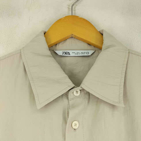 ザラ ZARA モダールブレンドシャツ メンズ import:L