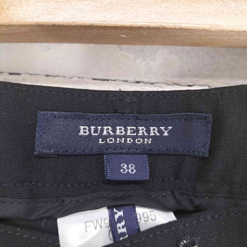 バーバリーロンドン BURBERRY LONDON サマーウール センタープレススラックス パンツ レディース 38