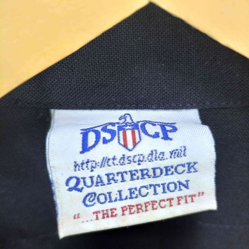 ユーエスネイビー U.S.NAVY 00S DSCP 海軍 Blue Long Sleeve Poly Wool Shirt ポリ ウール ミリタリー シャツ 07年製 メンズ 16-35 SL