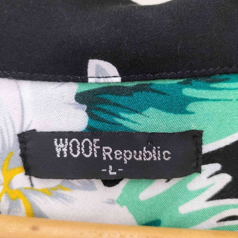 WOOF REPUBLIC フラワー プリント S/S アロハシャツ メンズ import:L