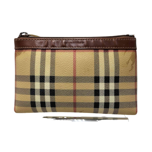 バーバリーロンドン BURBERRY LONDON ノバチェック ホース プリント ポーチ レディース