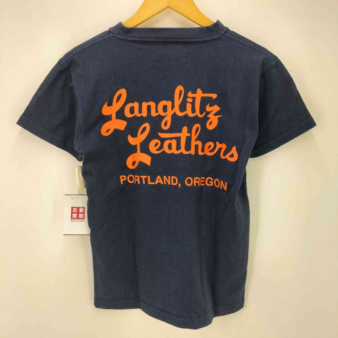 LANGLITZ LEATHERS バイカープリント クルーネック S/S Tシャツ メンズ import:XS