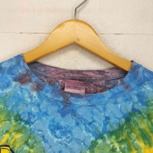 ヘインズ Hanes タイダイ柄両面プリントクルーネックTシャツ メンズ