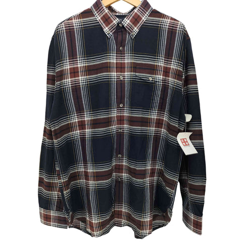 エルエルビーン L.L.Bean 復刻 筆記体ロゴ ボタンダウン チェックシャツ メンズ L
