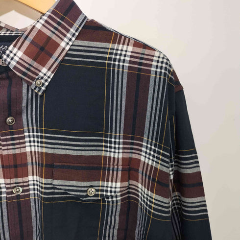 エルエルビーン L.L.Bean 復刻 筆記体ロゴ ボタンダウン チェックシャツ メンズ L