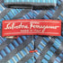 サルヴァトーレフェラガモ Salvatore Ferragamo ボーダー シルクネクタイ メンズ