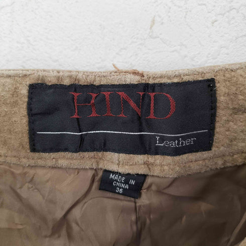 HIND ヌバックレザーワイドパンツ メンズ 36