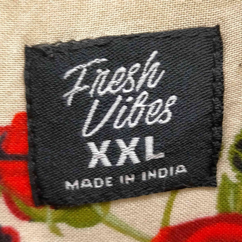 Fresh Vibes スカル総柄プリントシャツ メンズ XXL